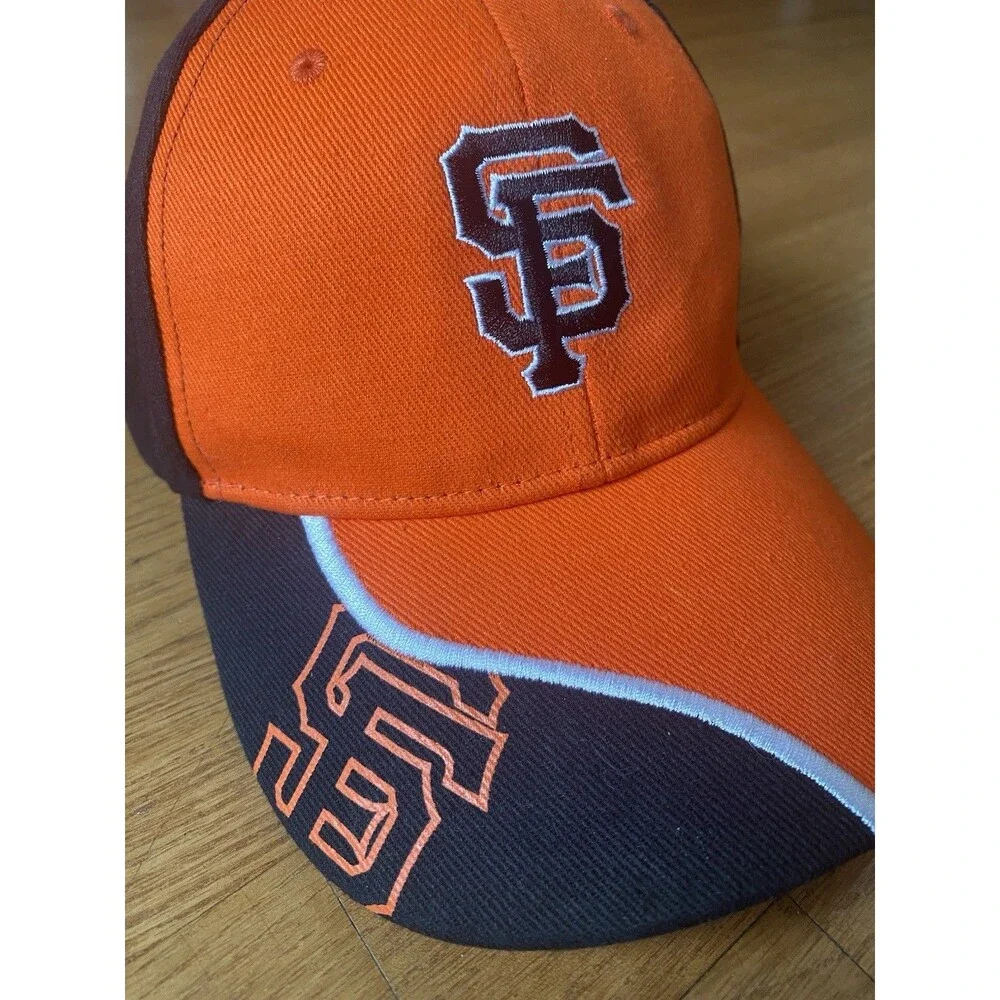 VTG EUC San Francisco Giants Hat Cap Orange Embroidered Fan Favorite Kids MLB
